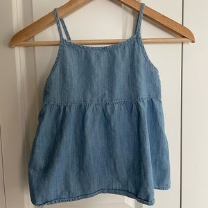 Old Navy denim bow back cami size 8